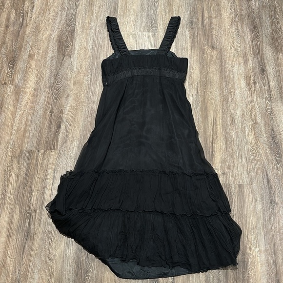 Zara Women’s Black Ruffle Dress - Size Small - Picture 2 of 3